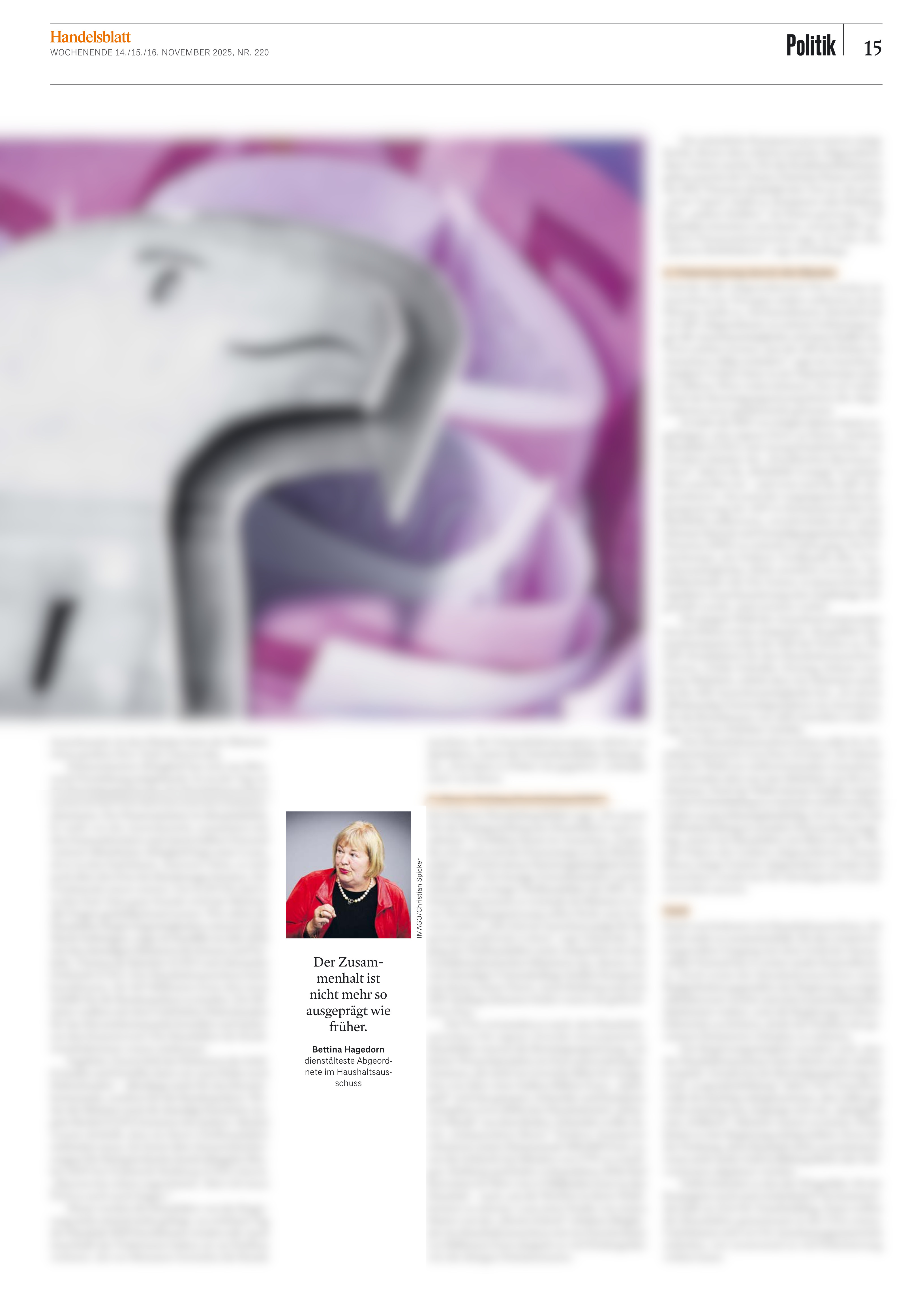 Handelsblatt vom 14.11.2025